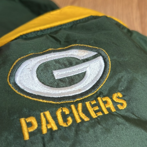 Vintage 90s Green Bay Packers Windbreaker Pullover - Picture 5 of 7